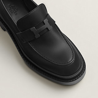 モカシン 《ルーブル》 - ブラック | Hermès - エルメス-公式サイト